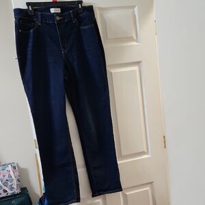Lane Bryant Dark Indigo Straight Leg Jeans 31 Inches Long
